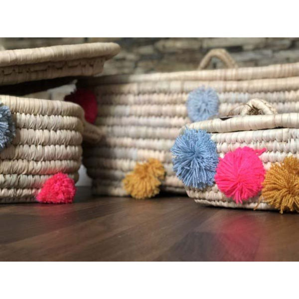 BohoLiving 3-tlg. Korb-Set aus Korbgeflecht | Wayfair.de